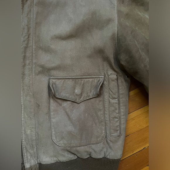 Vintage Greg Bell Brown Suede Bomber Jacket - Picture 5 of 7